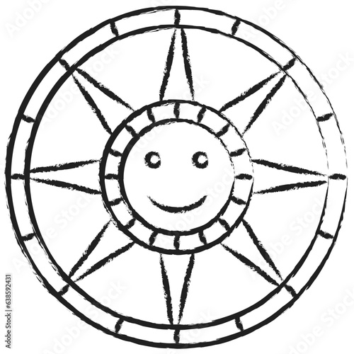 Hand drawn Maya Calendar icon