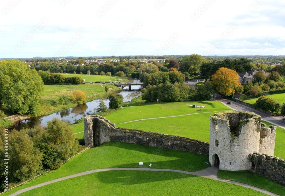 views from trim castle in ireland