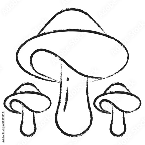 Hand drawn boletus edulis icon