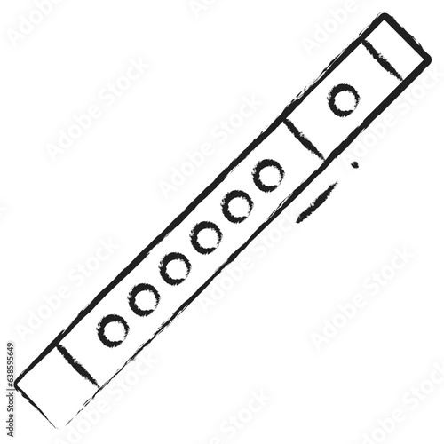 Hand drawn Flute icon