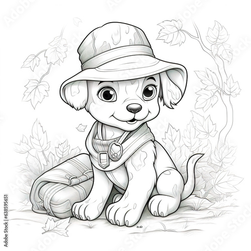 dog with hat