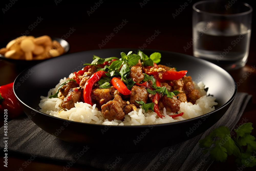 rice with vegetables and meat rice with vegetables and meat
