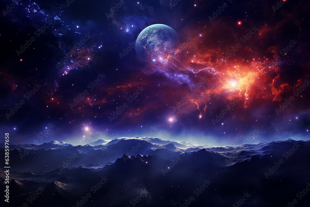 Space Galaxy Landscape