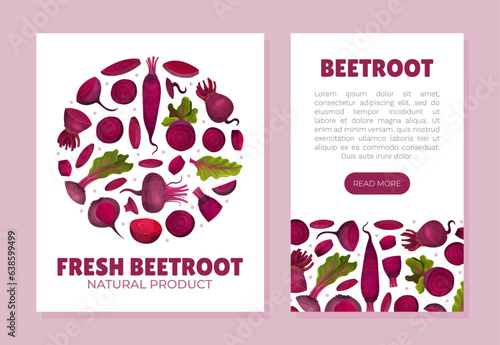 Beetroot Vegetable Crop Banner Design Design Vector Template