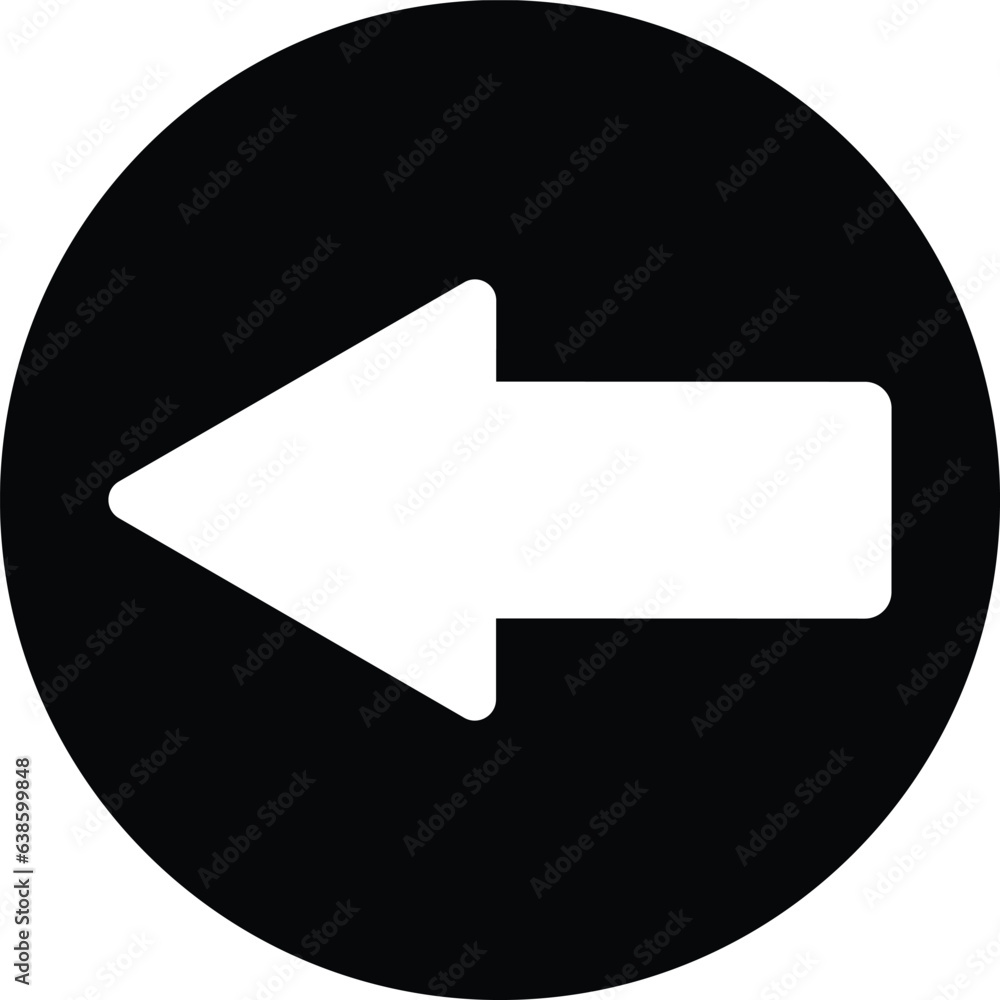 Back arrow icon button vector . Previous button icon in trendy style Back arrow icon button vector . Previous button icon in trendy style