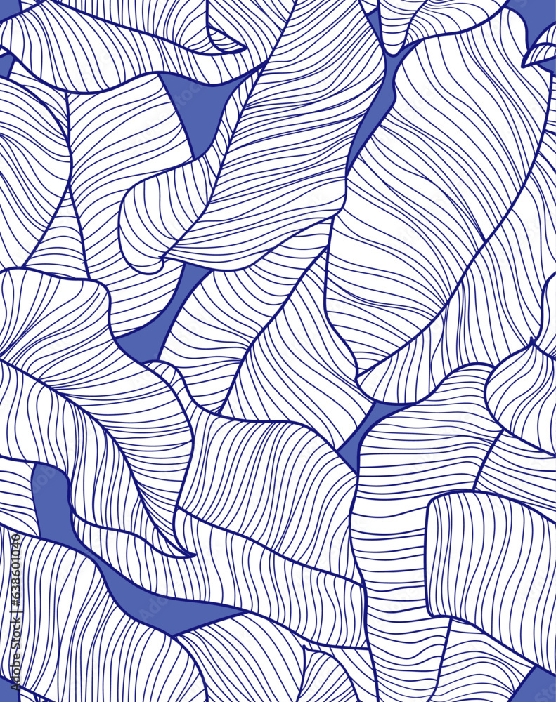 Vector repeat pattern of leaves. Repeating vector for t-shirts and ...
