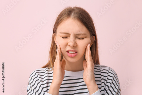 Young woman suffering from ...