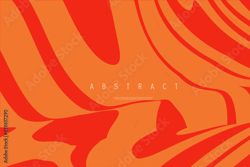 Trendy Pattern Gradient Stripe in Red Colors. Abstract 3D Swirl Love Lines for Banner, Poster, Website, Placard, Cover, Advertising. Background Op Art Style for Party, Festival. Vector Illustration