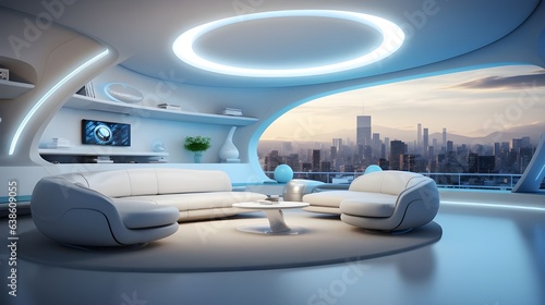 futuristic living room