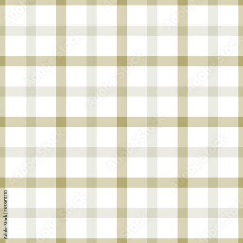 Gingham seamless pattern.Beige background texture. Checked tweed plaid repeating wallpaper. Fabric design.