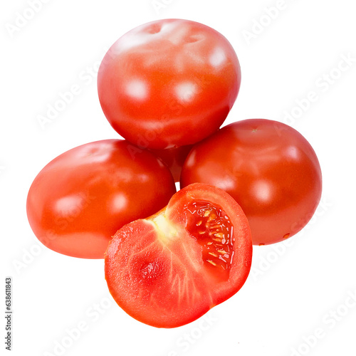 tomatoes isolated on white background