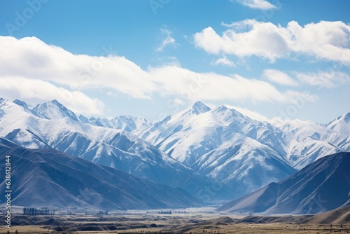 Mountain Range in the Heart of Wilderness