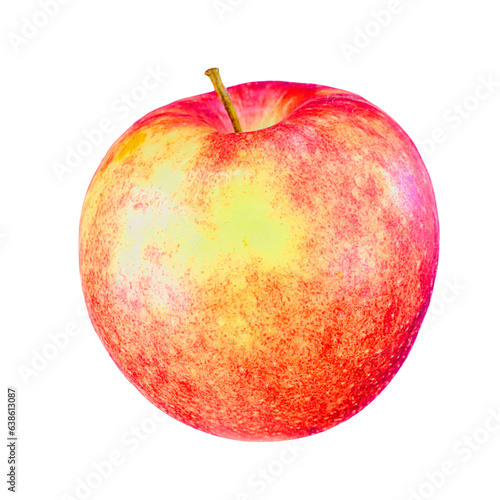 red apple isolated on white