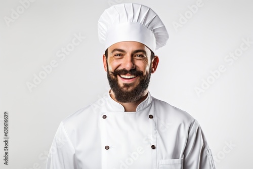 Wallpaper Mural Happy male chef on white background. Torontodigital.ca