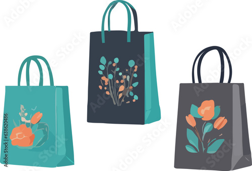 set of shopping bags