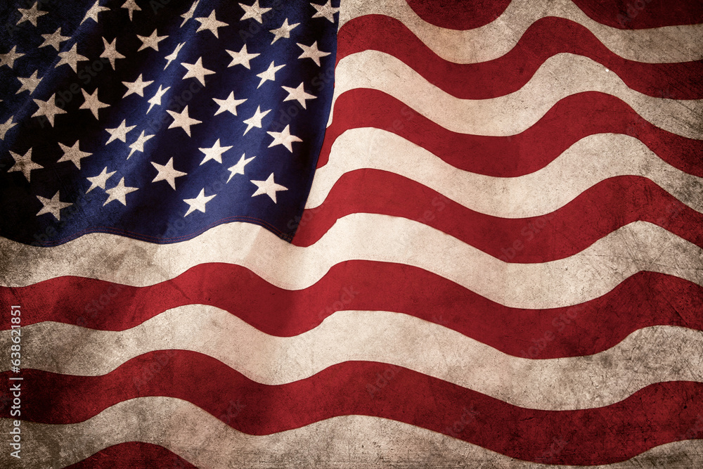 Obraz premium Grunge American flag