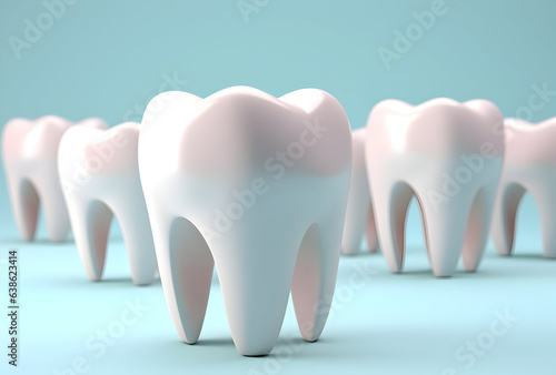 Photo teeths dental care medical background generative ai