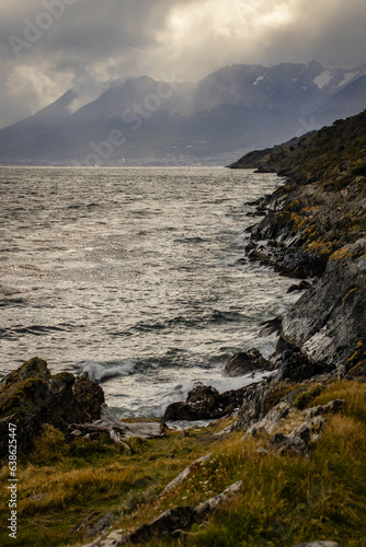 Beagle Channel, Ushuaia, Tierra del Fuego, Patagonia, Argentina. Hiked along the channel and averted a storm at the "end of the world."