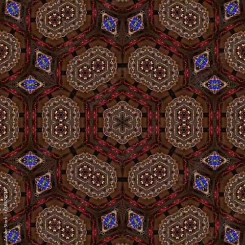Abstract colorful kaleidoscope background