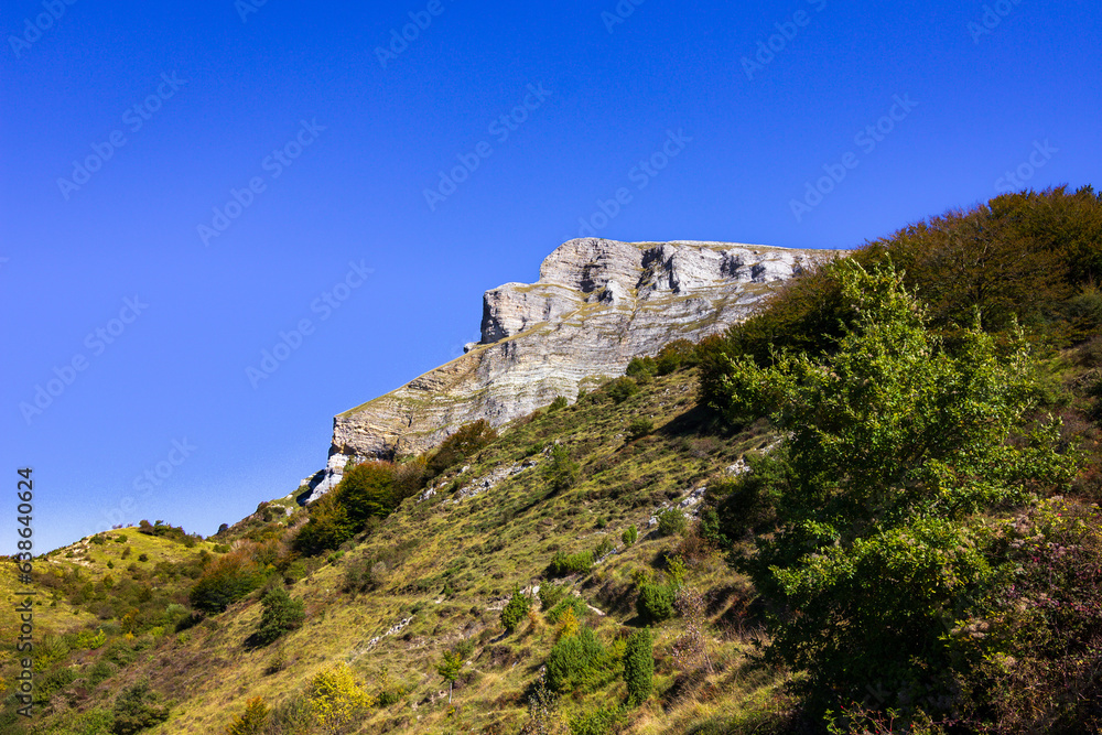 Views of Beriain mountain and surrounding area in the Basque Country (Spain)