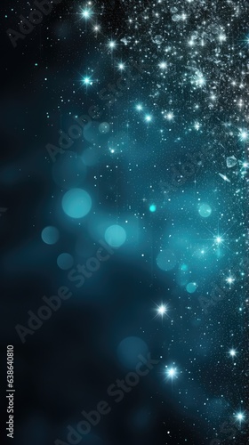 Sparkling Stars themed background in portrait mode with copy space - stock picture backdrop