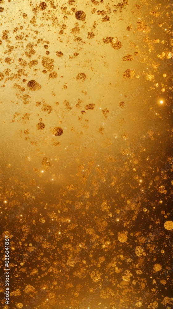 Gold themed background in portrait mode with copy space - stock picture backdrop
