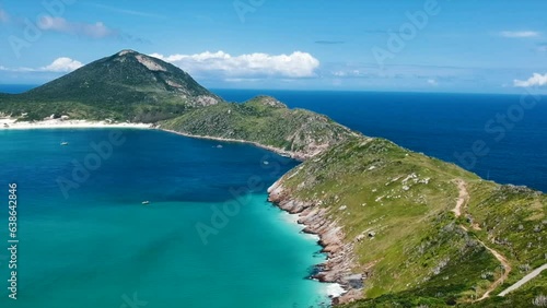 View of the sea and mountains