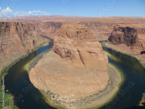 Horseshoe Bend on the Colorado River in Glen Canyon National Recreation Area, City of Page, Arizona, USA.