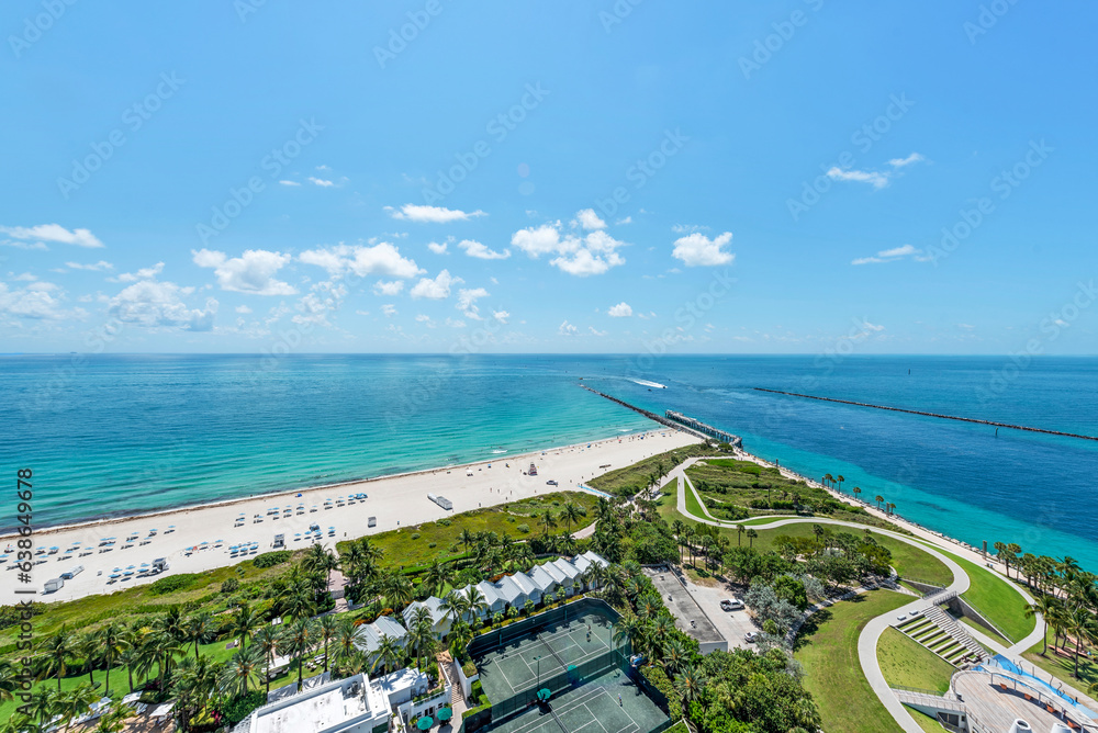View of Miami Beach from balcony