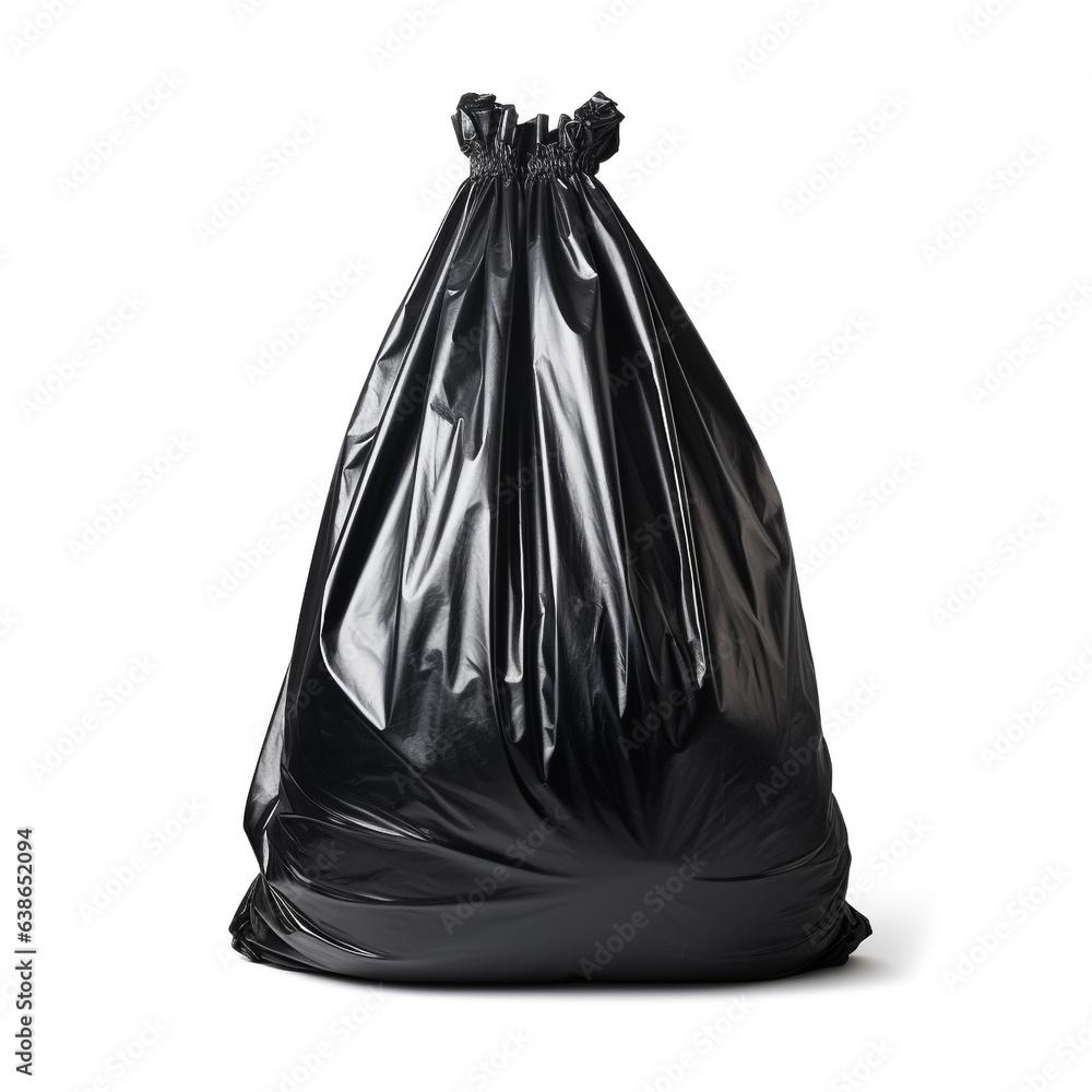 Garbage bags on white background. Garbage bags on white background.