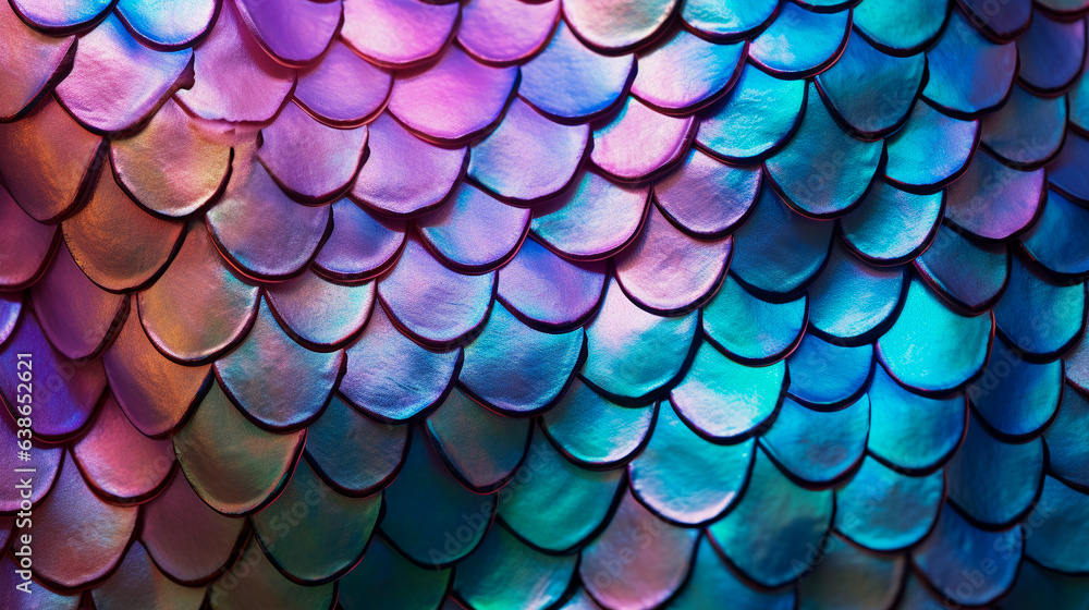 Macro Close-up of Fish Scales Shimmering Macro Close-up of Fish Scales Shimmering