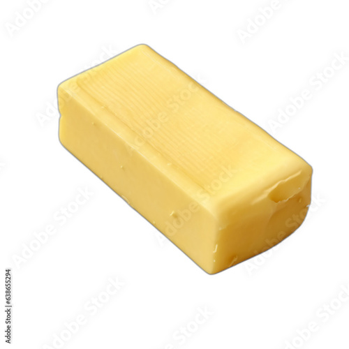 butter isolated on white