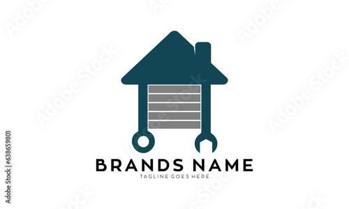 House garage illustration vector logo