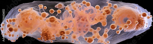 A nodule of lipids located inside an adipose cell including polar molecules of the triglycerides and phospholipids. The main components are translucent blobs of