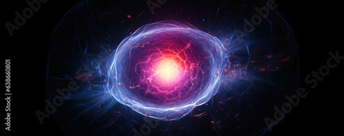 This macro image shows a compact dark center surrounded by a light halo. This center is the nucleolus which is a structure inside the nucleus of a cell that plays photo