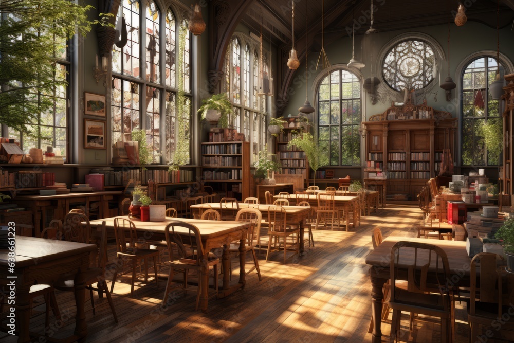 Fototapeta premium Back to School: Children and Youth Embrace Learning and Self-Investment, Exploring Education and Personal Growth Through Classroom Dynamics, Student Engagement, Teacher Dedication, and Learning Math