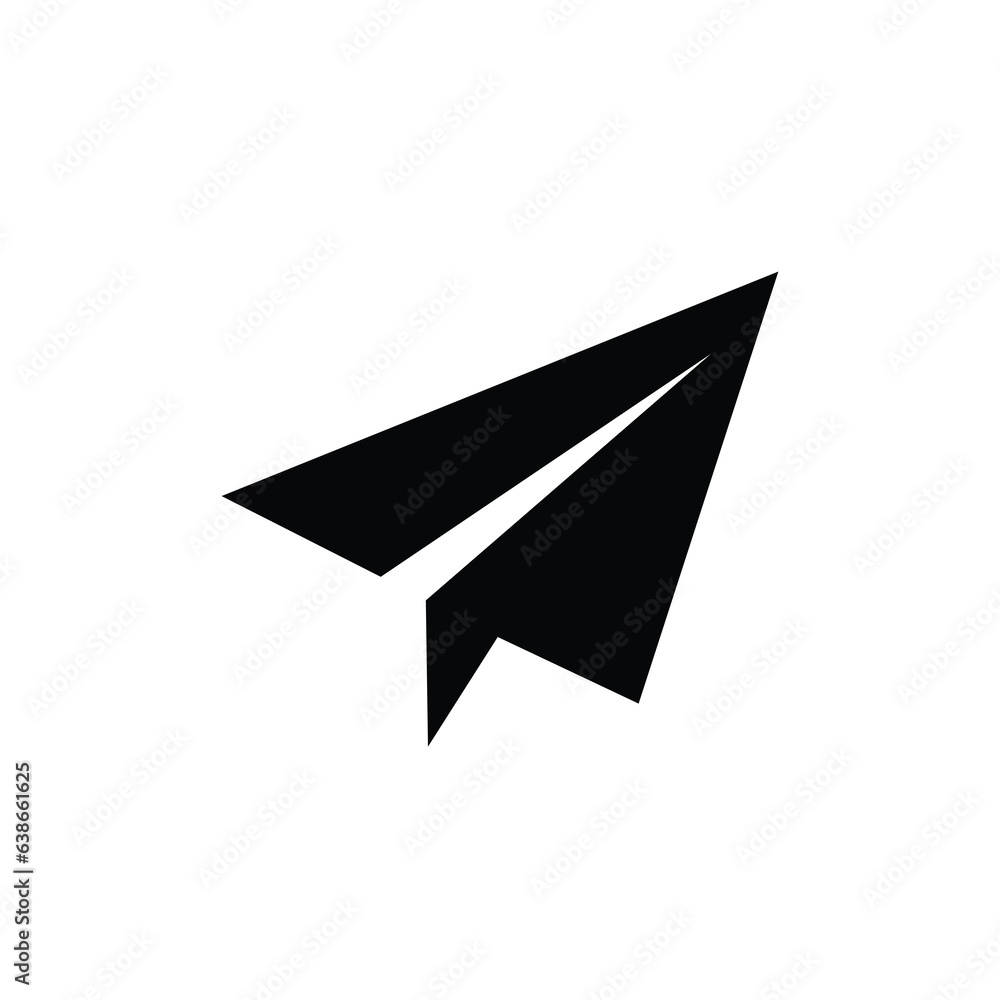 Paper plane icon vector, Send Message solid logo flat illustration on white background..eps Paper plane icon vector, Send Message solid logo flat illustration on white background..eps
