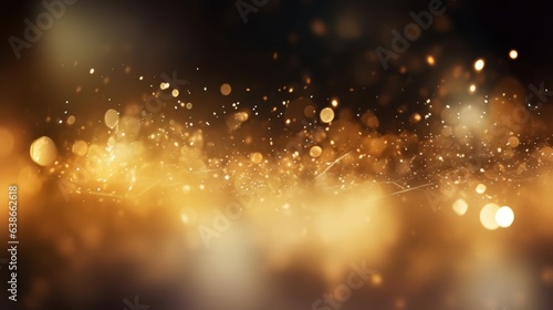Golden Blurred Stardust: Blurry Light Effect