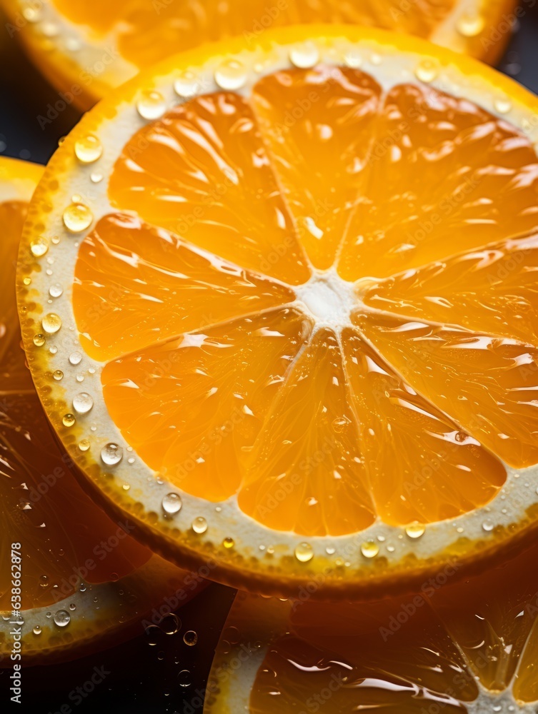 Orange Slices Texture - Commercial Image for Advertisement Orange Slices Texture - Commercial Image for Advertisement