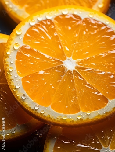 Orange Slices Texture - Commercial Image for Advertisement