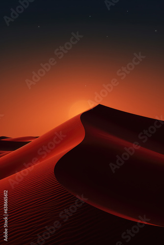 Desert at Night Abstract Background