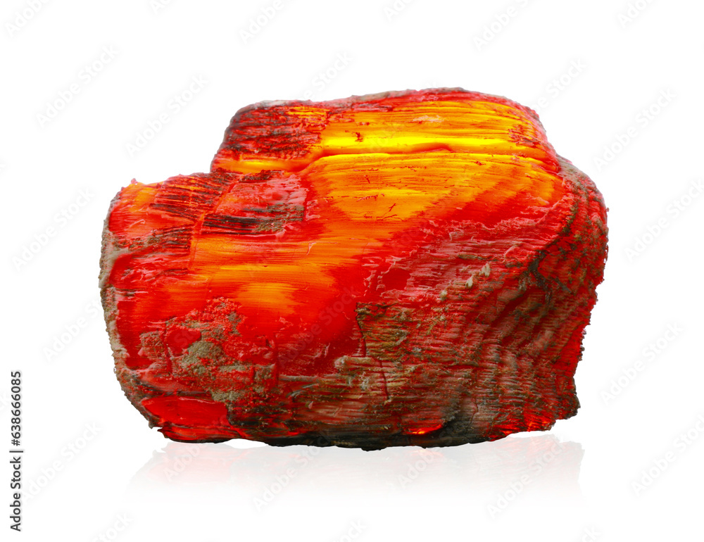 Piece of smoldering coal isolated on white Piece of smoldering coal isolated on white