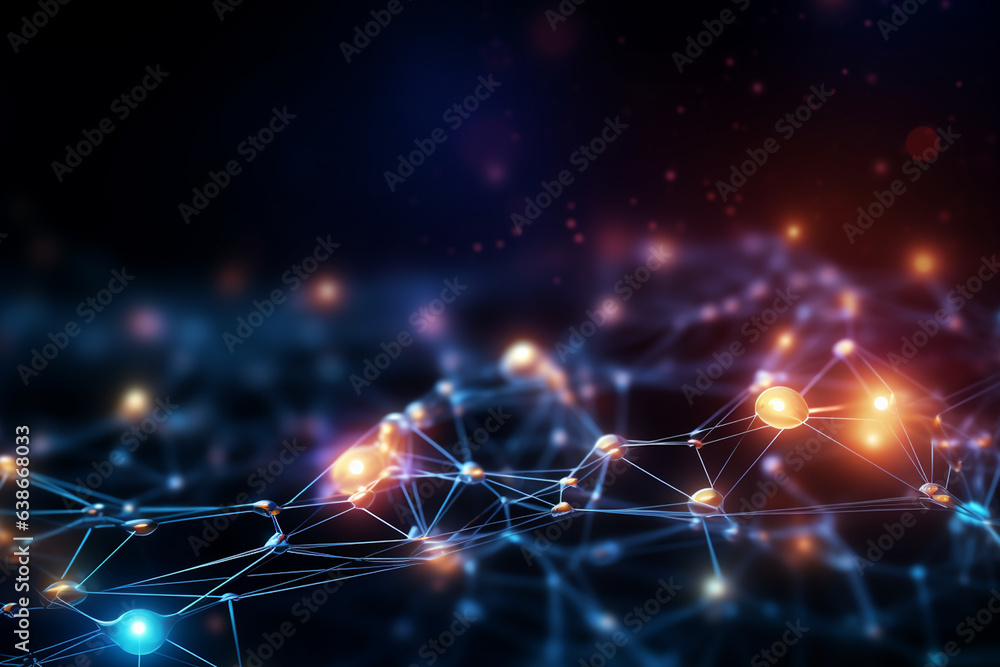 Obraz premium digital space background, Generative AI