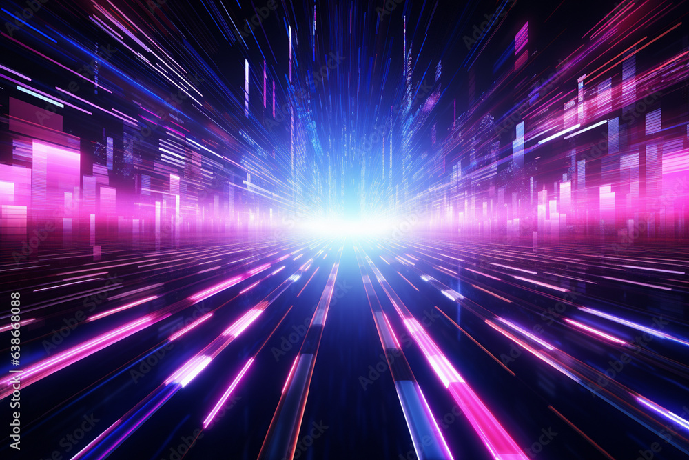 Obraz premium digital space background, Generative AI
