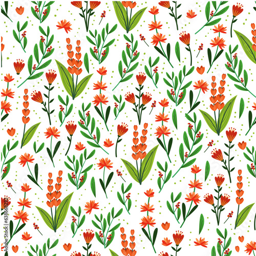 seamless pattern with flowers 2