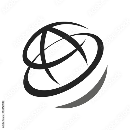 globe abstract logo template Isolated. Brand Identity. Icon Abstract Vector graphic