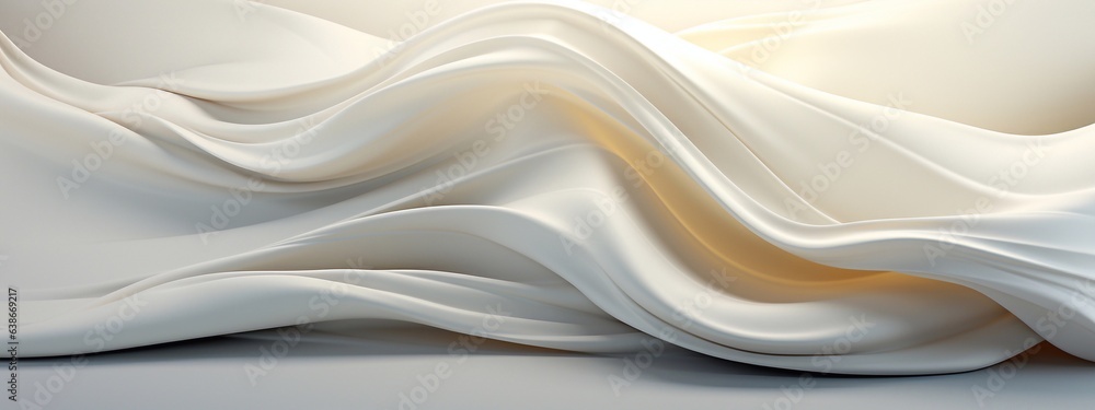 Ethereal Neutrals Abstract White and Light Grey Symphony Generative AI
