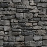 Gray stone wall seamless pattern texture background