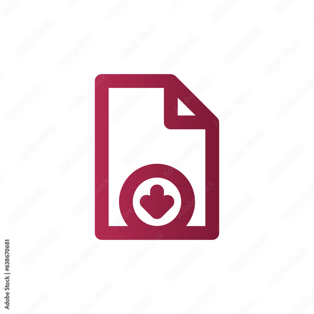 file download gradient icon file download gradient icon