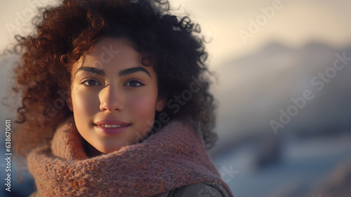 Young adult woman, 30s, wea...